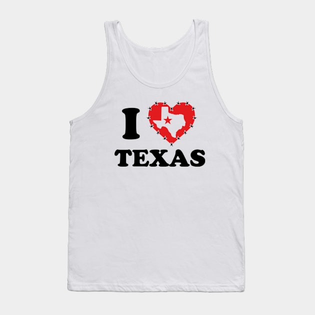 I Love Texas | I Stand With Texas | I Support Taxas Tank Top by GreenCraft